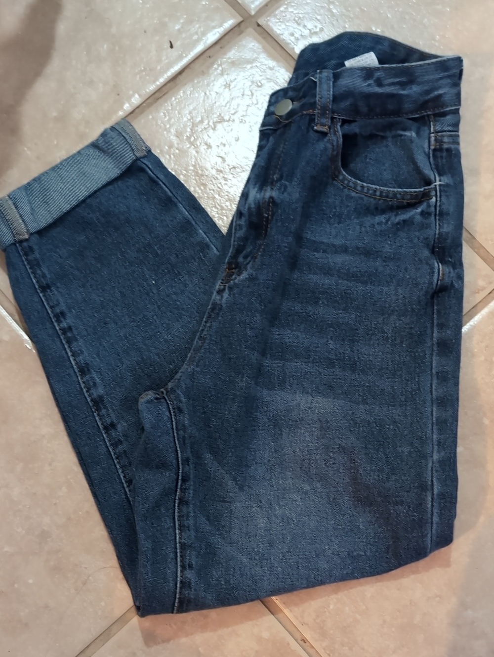 SHEIN Blue High Waisted Jeans